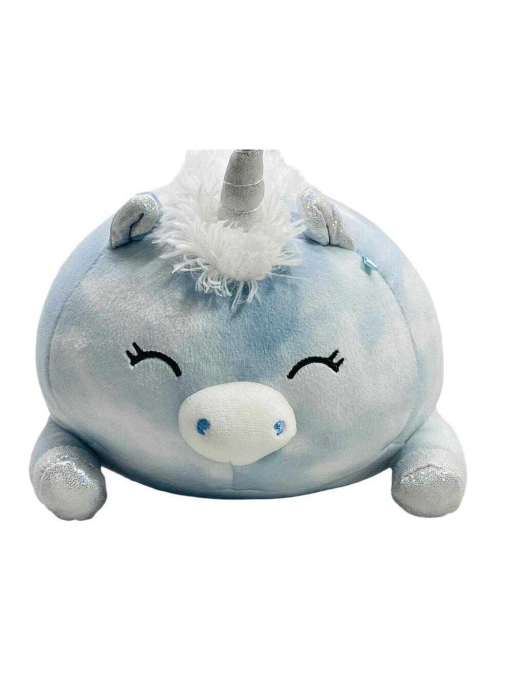 Squishmallows 8" Devla Blue Tie Dye Unicorn LT WEAR Freshly Laundered